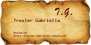Trexler Gabriella névjegykártya